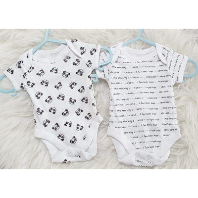 Romper | Panda 2 stuks