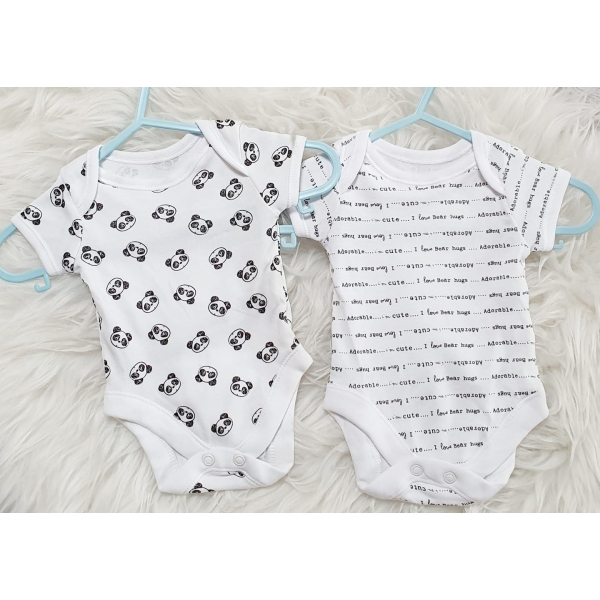 Romper | Panda 2 stuks